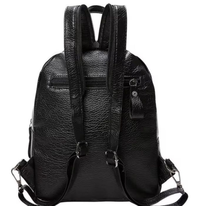 Нова малка дамска кожена раница за всекидневна употреба