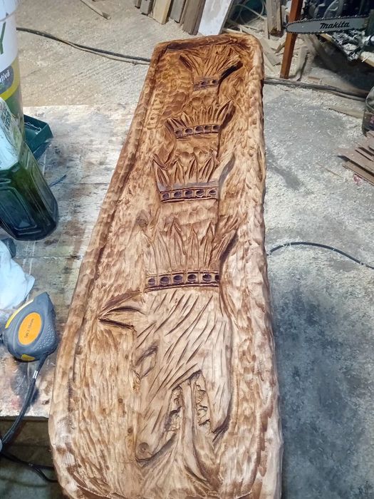 Lupul dacic  din lemn