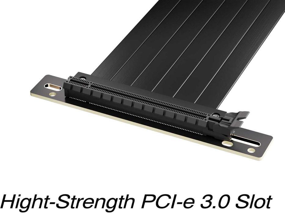 Cablu 20cm PCIe 3.0 X16 GPU Riser placa video,unghi 90 grade RX RTX