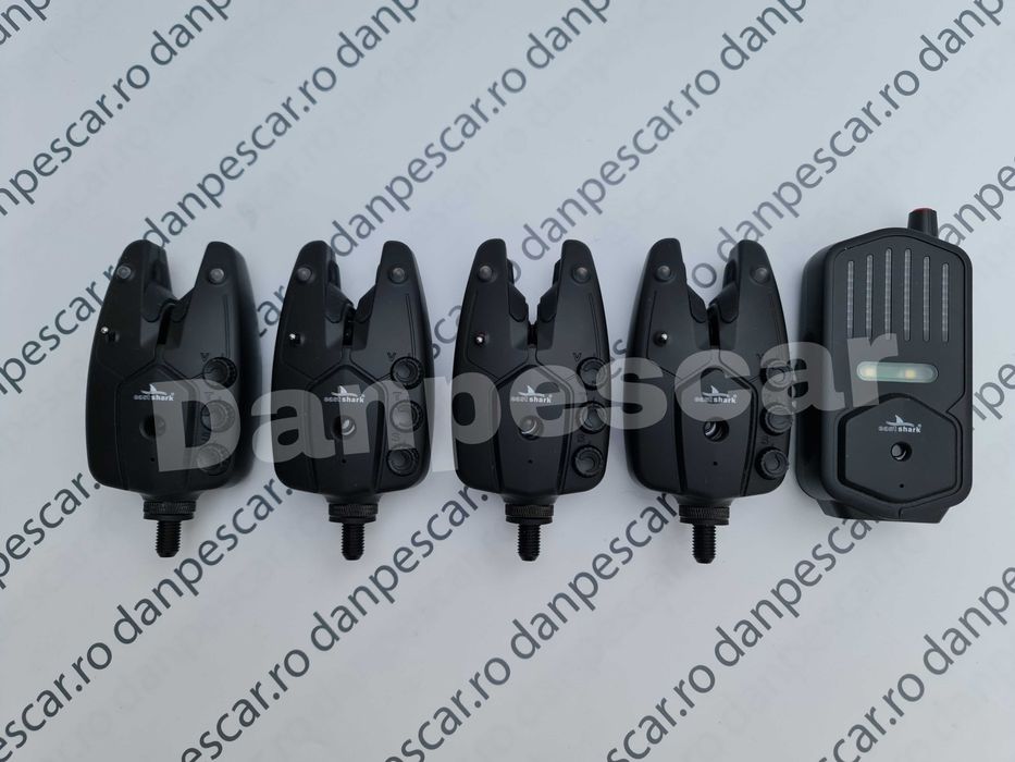 Set 4 Avertizori cu Statie EAST SHARK 4+1 cu sunete Polifonice RF2958