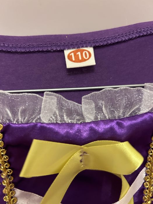 Rochie printesa Rapunzel Halloween fete 6 ani