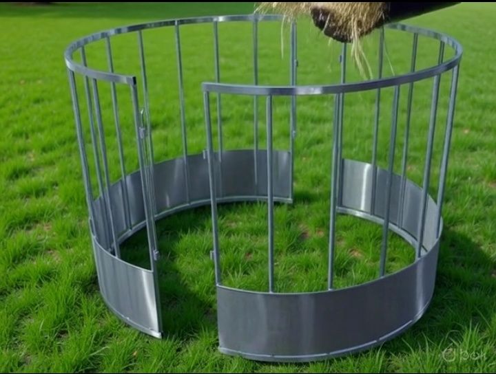 Hrănitoare metalica circulară pentru oi și capre