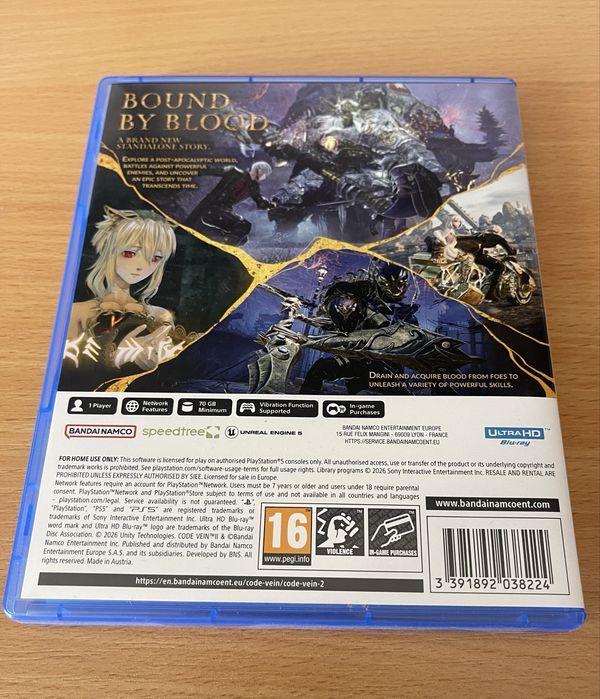 Code vein 2 за ps5 (пс5)