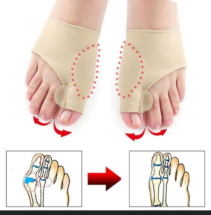 Корректор большого пальца бежевый 2 шт-Bosh barmoqni tuzatuvchi.