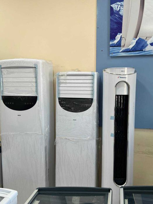 Кондиционер Колонный и настенный Inverter/On-Off мотор с гарантии aux