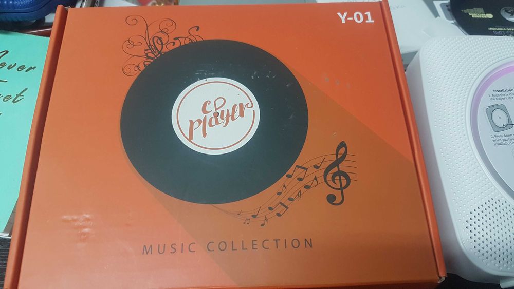 Мини CD player Bluetooth, дистанционно,USB/AUX , жак за слушалки