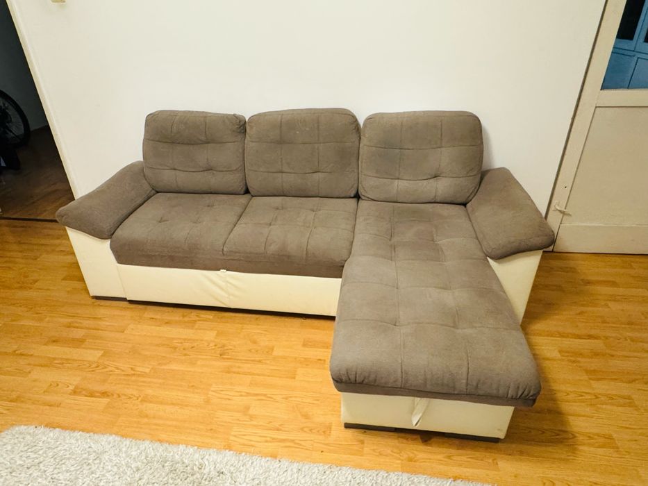 Vand canapea Mobexpert, expensibila cu sezlong