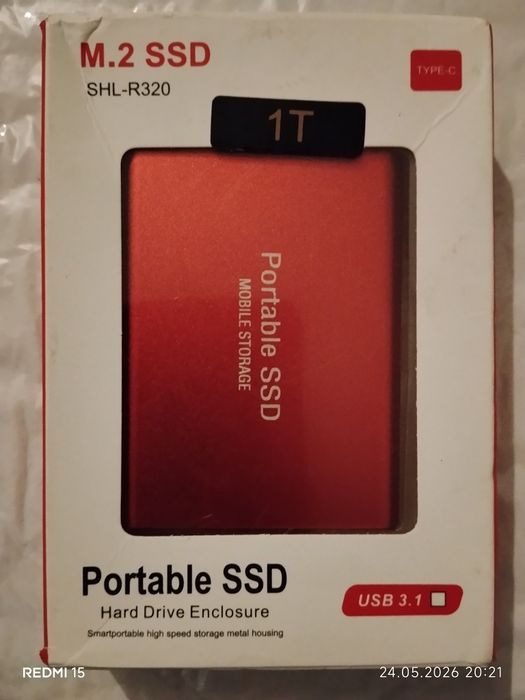 Внешний жесткий диск Portable ssd 1 Тб, 2 Тб, Сотилади
