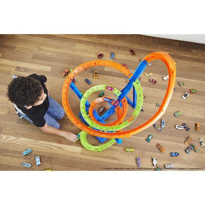 Детска писта Mattel Hot Wheels Spiral Speed Crash – без кола
