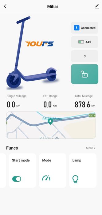 Trotinetă electrică 45 km/h