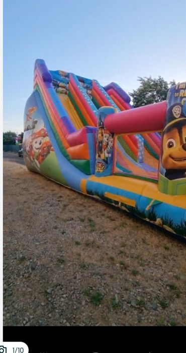 Надуваем замък,батут