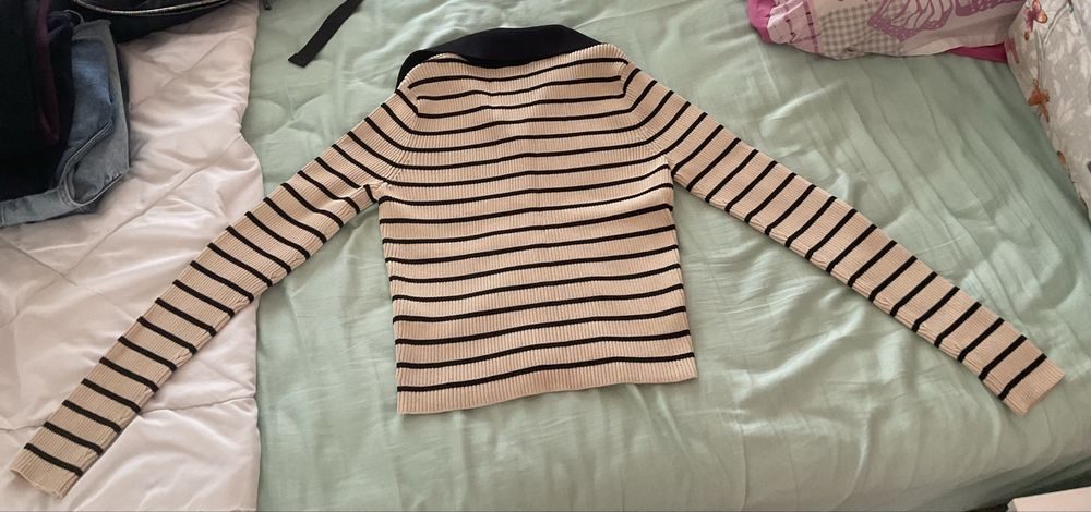 Cardigan Zara tricotat cu dungi