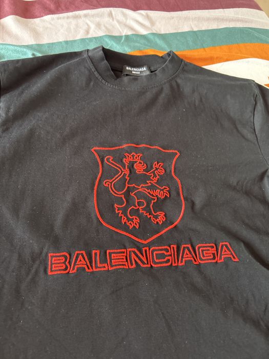 tricou balenciaga lion club oversized fit