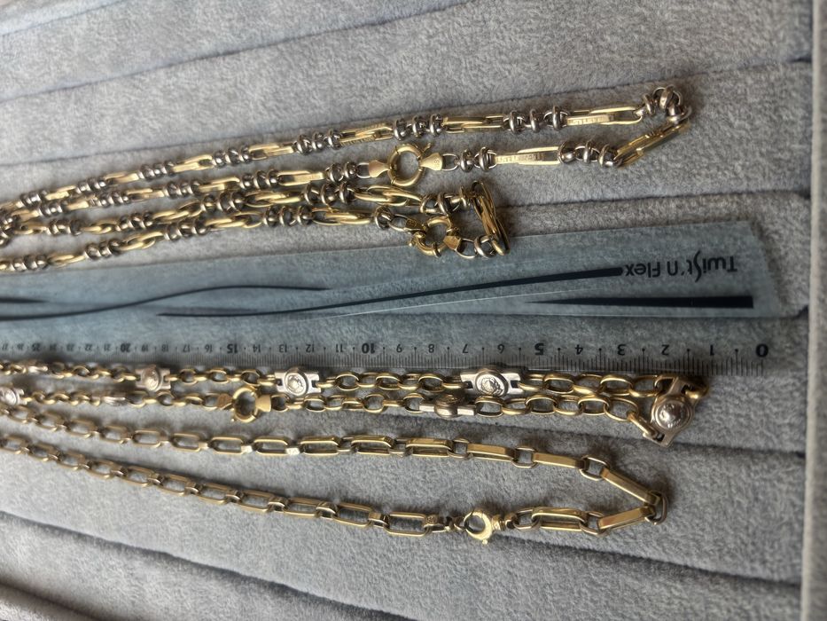 Плътен златен синджир 92.64гр 14к 70 см