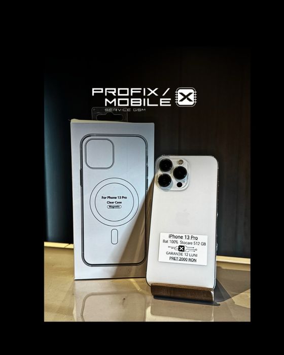 iPhone 13 Pro White Silver 512 GB Impecabil/Garantie 24 luni/ Factura/Rate/ Avans 0