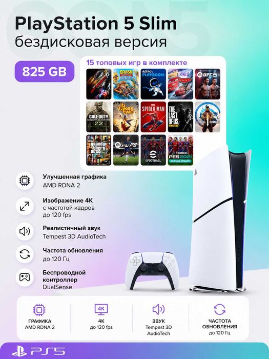 PlayStation 5 Slim Digital 1TB Amerika region