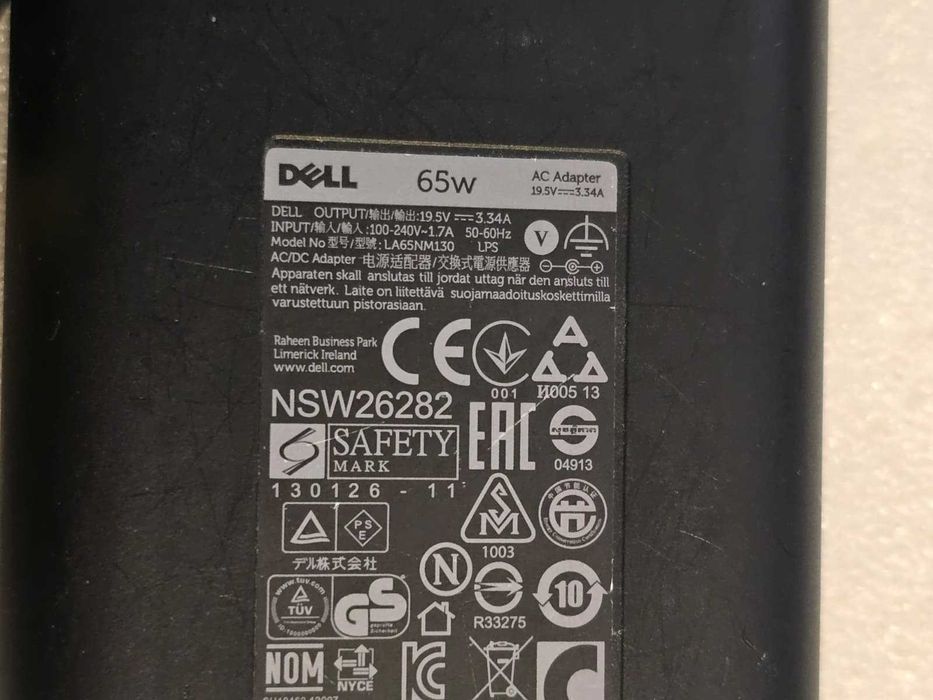 Incarcator Laptop Dell 19.5V 3.34A 65W mufa: 7.4 x 5.0 mm, LA65NM130