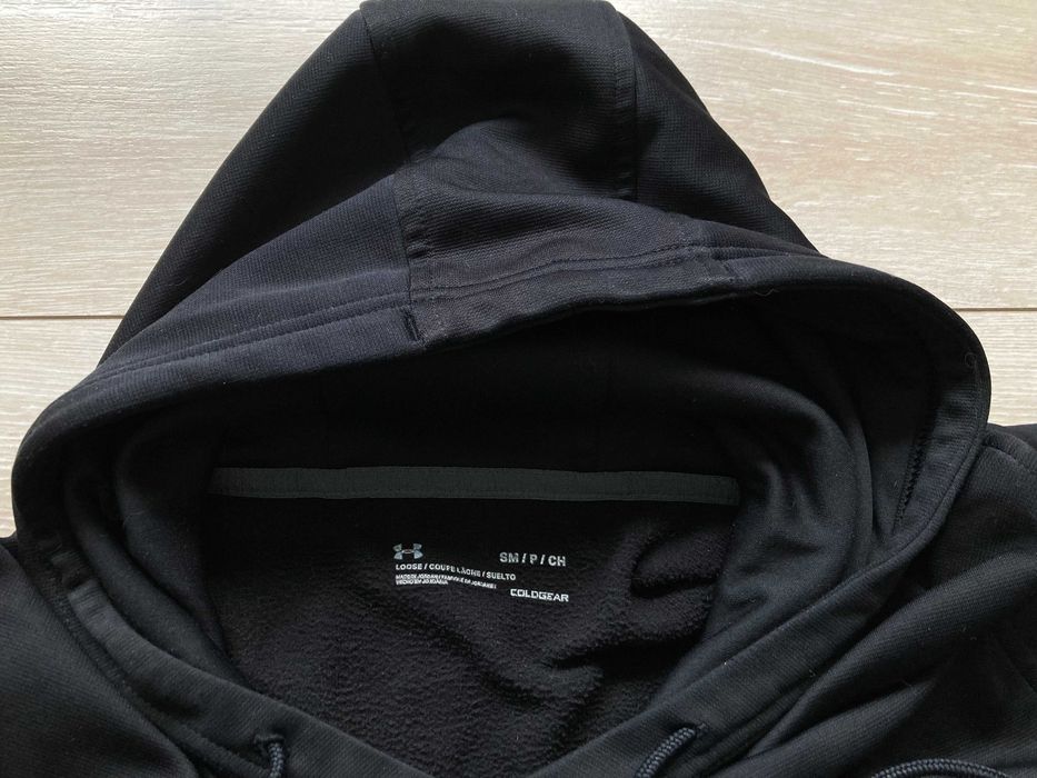 Under Armour fleece Coldgear Loose мъжки черен суитчър суичър S M