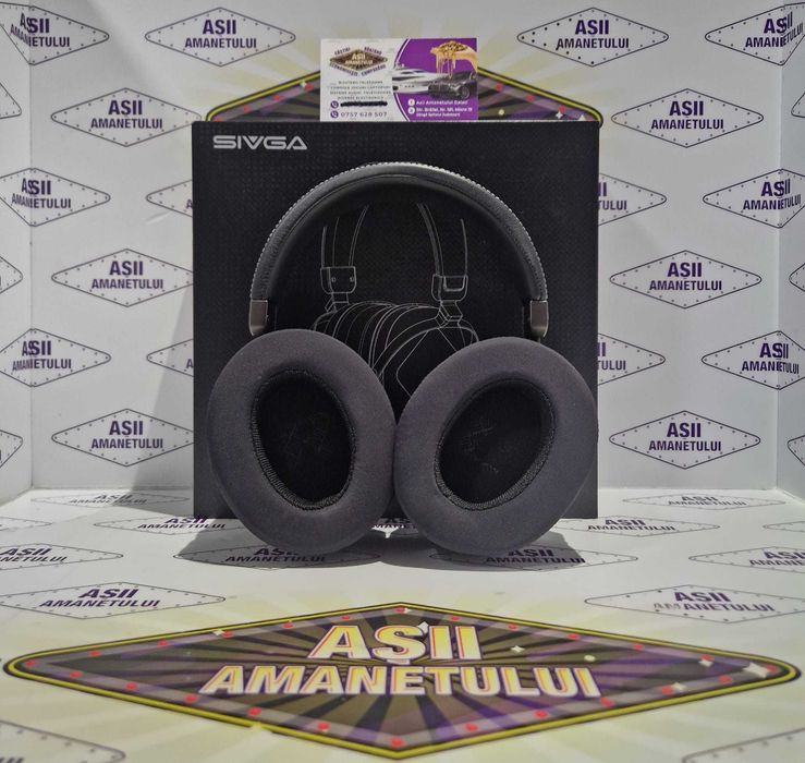 Casti Sivga Oriole Hi-Fi de tip closed-back cu design premium din lemn masiv si detalii tehnice solide, aspect excelent