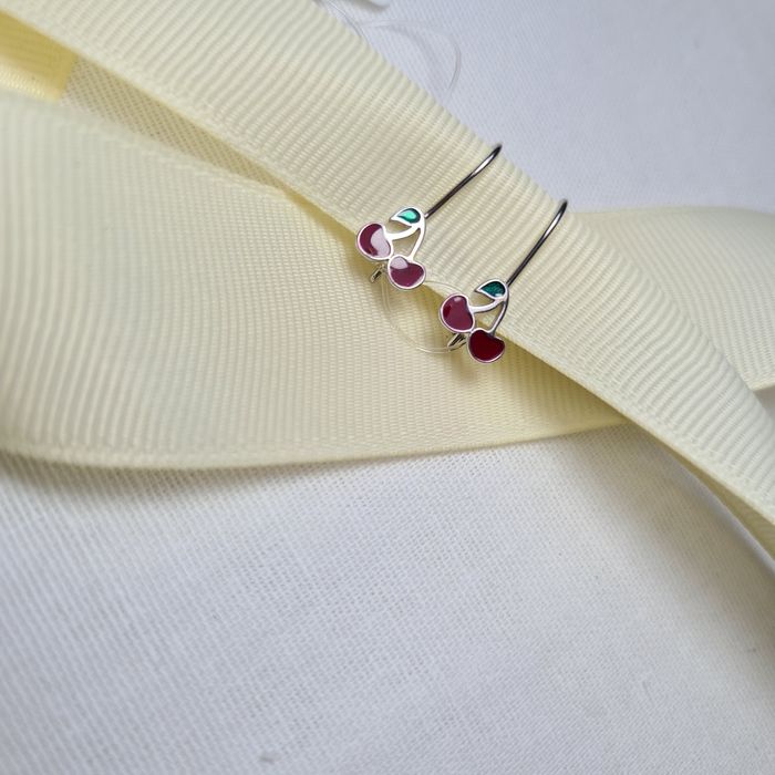 Сережки детские серебряные