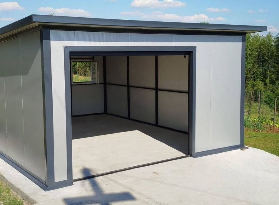 Garaje pe structura metalica 4.2 x 6.5m