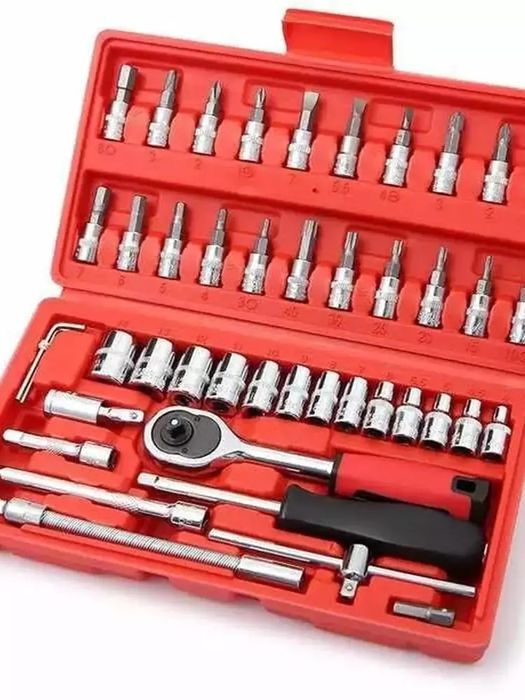 46 Qismli Asboblar To‘plami - Universal Yordamchingiz!