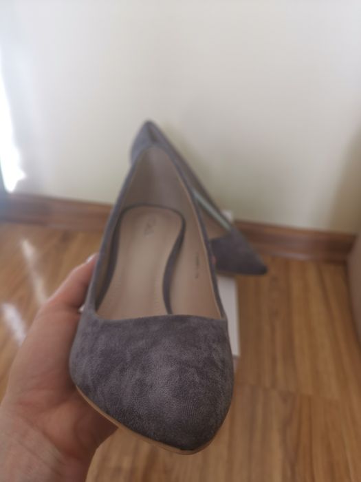 Pantofi stileto cu toc patrat gros 39