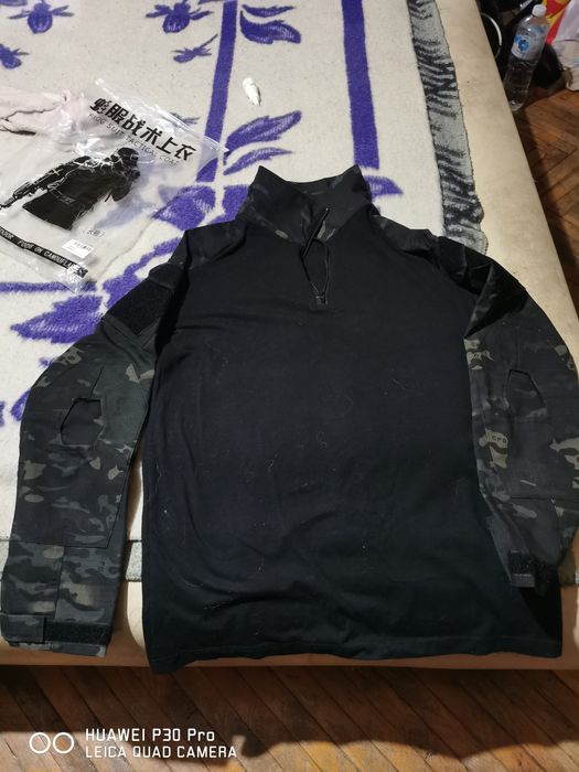 Тактически екип  Л чисто нов черен камуфлаж