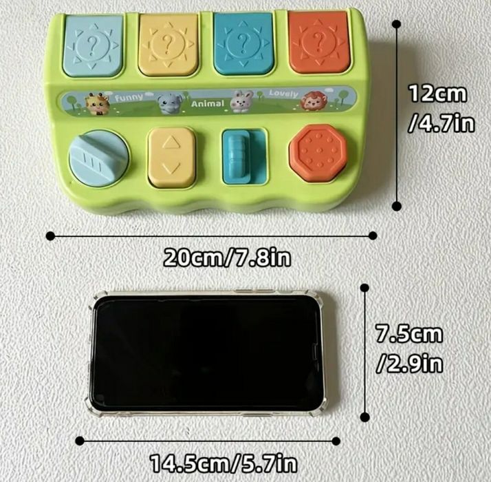 Интерактивна образователна играчка – Pop-up кутия с животни криеница