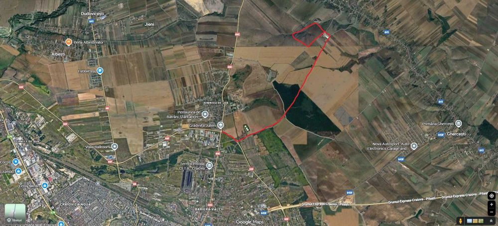 Teren intravilan în suprafață totală de 2.25 ha