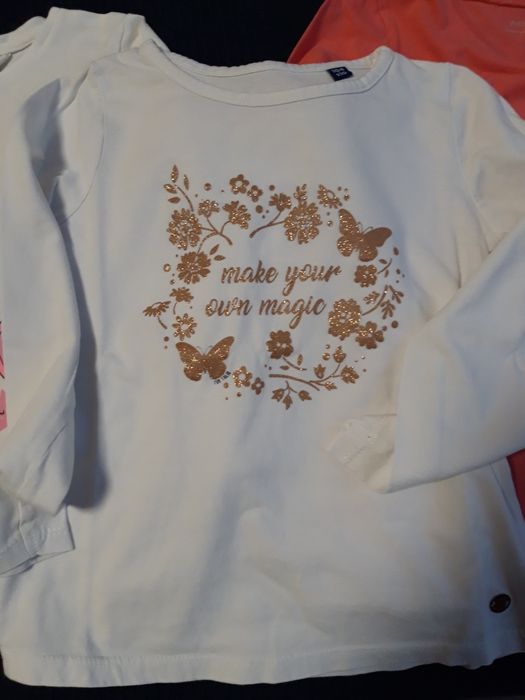 Блузки за момиче 3-4год 3 бр