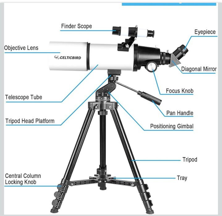 Telescop profesional Celticbird model 80600 nou