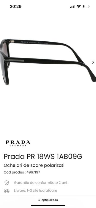 Ochelari Prada originali