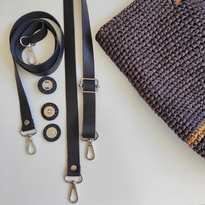 Продавам дръжки за чанта от естествена кожа