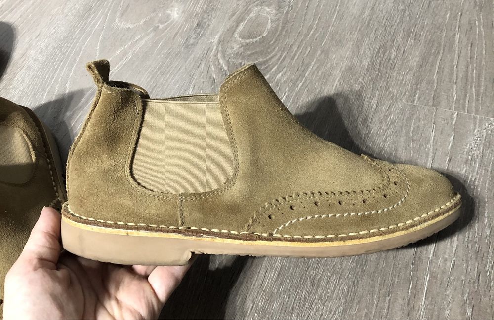 Ghete piele intoarsa unisex 38 ghete barbati femei 38 maro bej