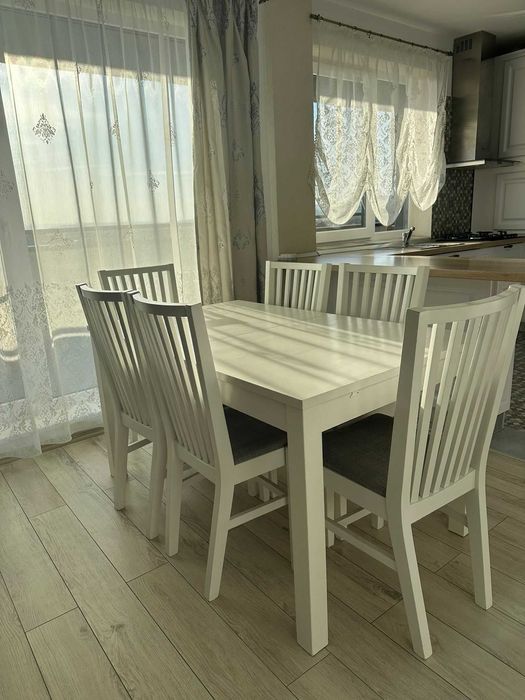 MASA IKEA Bjursta - ALB - extensibila 140/180/220cm