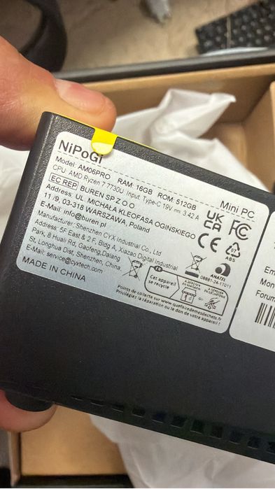 Mini Pc Nipogi Am06Pro ryzen 7 7730U 16gb 512gb nou sigilat