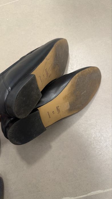 Кожаные лоферы/мокасины