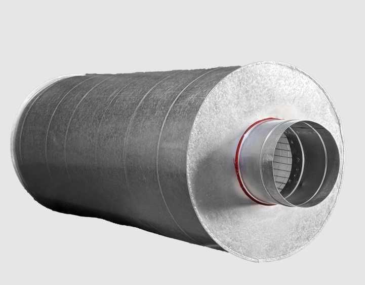 Круглый шумоглушитель ГТК D=200 для круглых воздуховодов