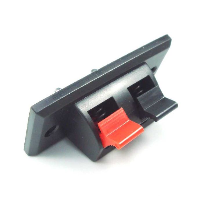 5бр. Комплект Аудио терминал за тонколони 2 позиции пружинни щипки за кабел конектор