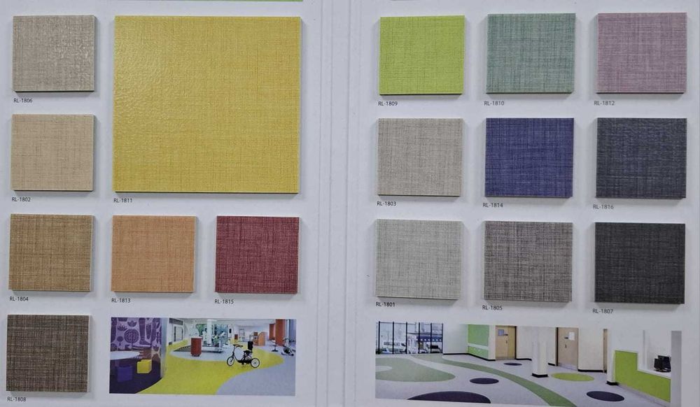 Линолеум гомогенный, гетерогенный