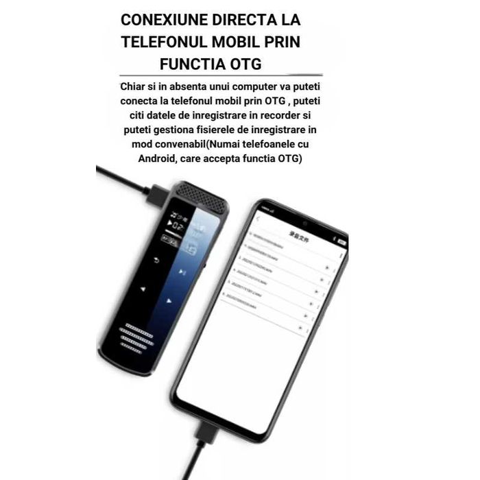 Reportofon prof.32GB,extensie la 256GB,pentru prelegeri,discursuri,etc
