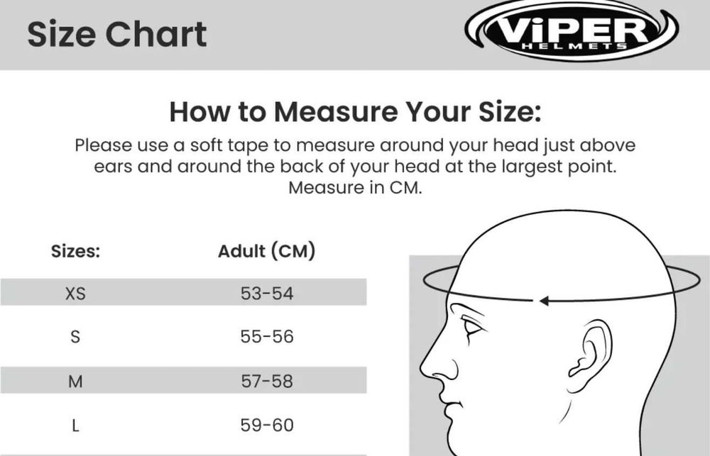 Мото каска Viper RS-V9, размер L