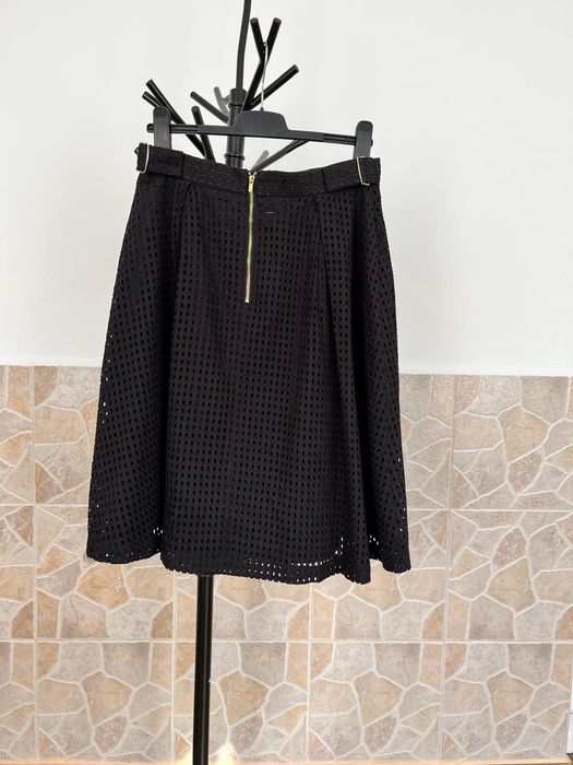 Fustă dama broderie bumbac H&M cu buzunare pe lateral