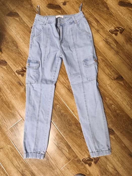 Blugi cargo jogger Quiz mărime xs denim elastic