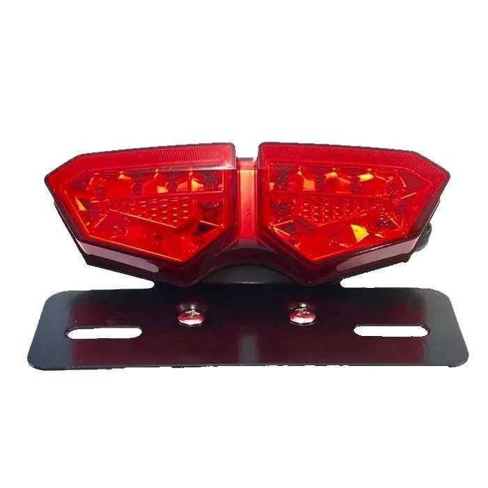 Диоден стоп с мигачи за мотор Automat, LED, Стоп със стойка за номер