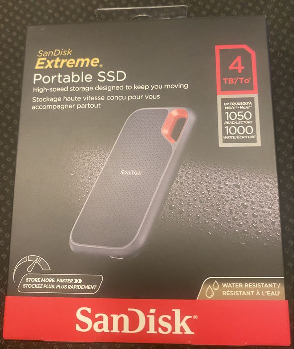 SSD extern Sandisk Extreme Portable V2, 1TB, 2TB, 4TB USB 3.2 NOI SIGILATE