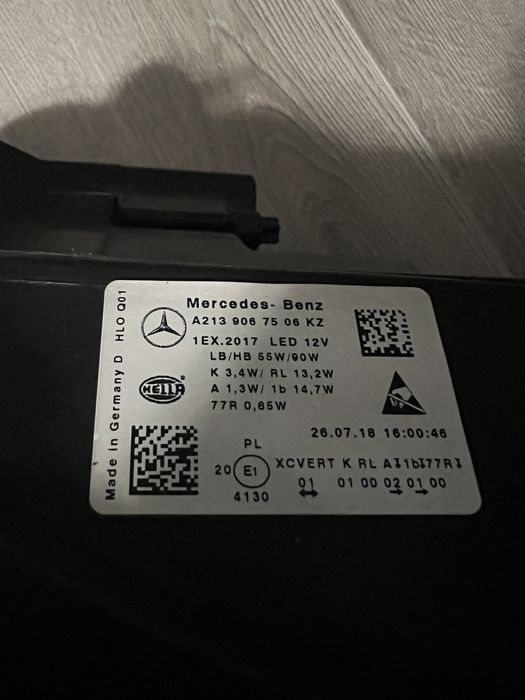 Фар фарове ляв Mercedes W213 E Class Multibeam