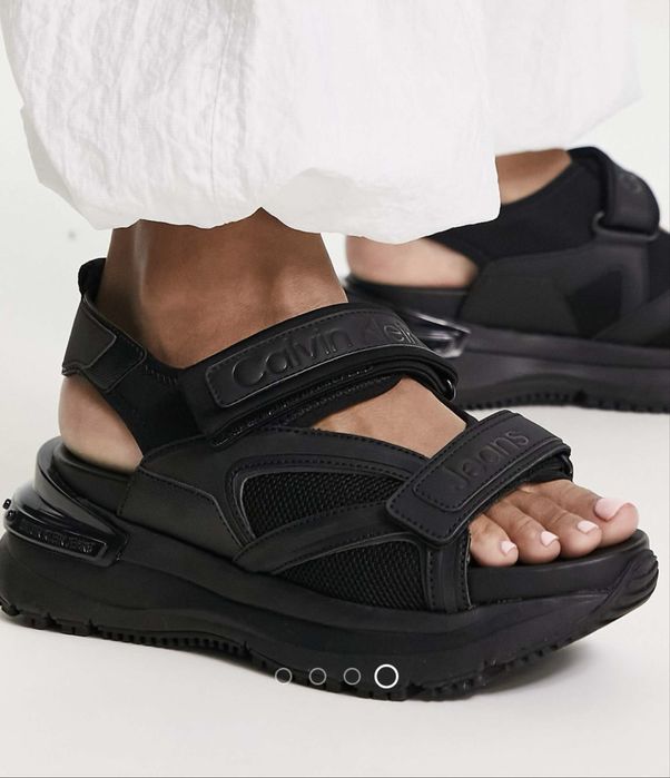 Calvin Klein Jeans chunky sandals in black
