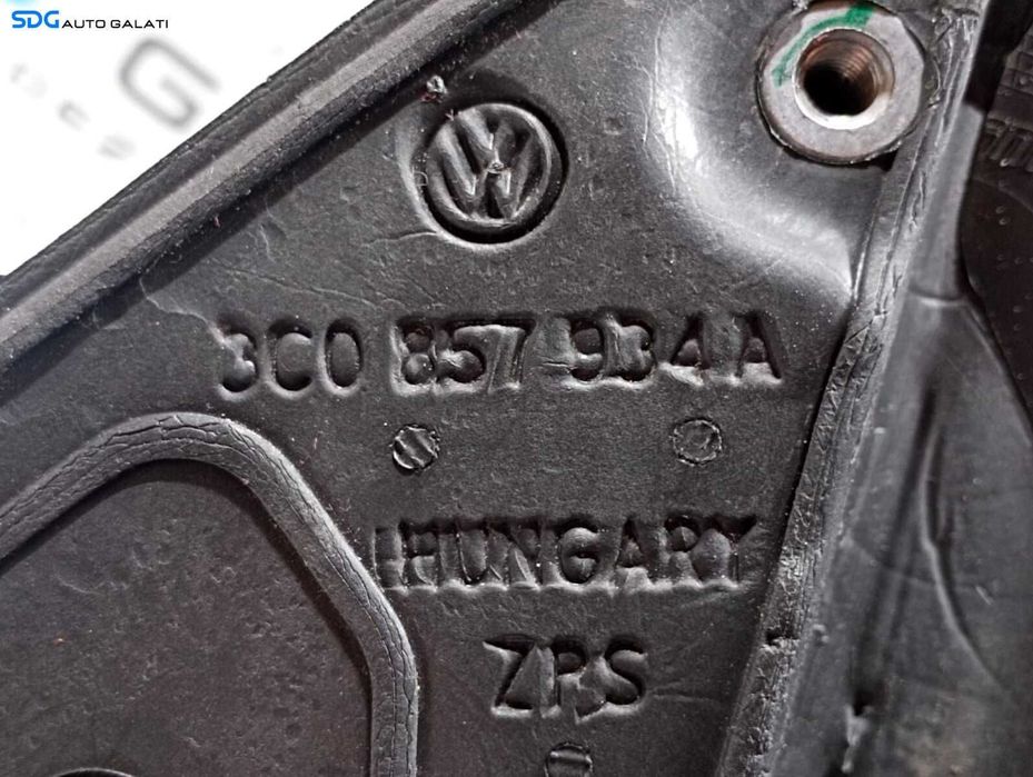 Oglinda Dreapta Electrica FARA Pliere Rabatare cu Lumina Ambientala VW Passat B7 2010 - 2015 Culoare LA7W [M3833]